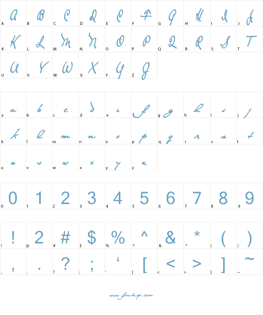 The Loyalist Font Character